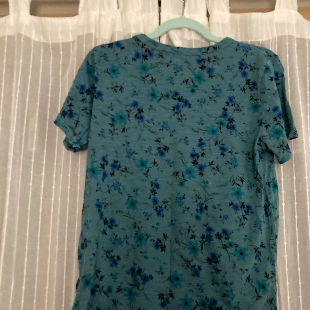Old Navy Blue Floral Shirt